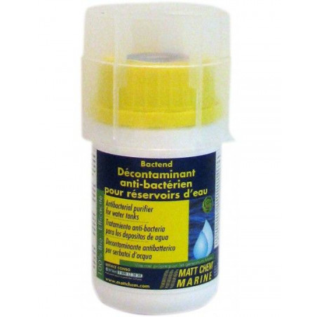 Antibakterielles Dekontaminiermittel für Wassertanks Bactend 125 ml - Matt Chem