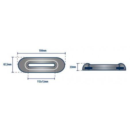 Anode zum Anschrauben 1,2 kg, Schraubengang variabel