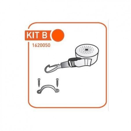 Kit B - Einzelteile für das Sonnensegel aus eloxiertem Aluminium (Gurt und Rundsteg)