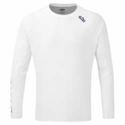 Tee-shirt manches longues avec protection UV50+ RACE pour homme - GILL - BLANC