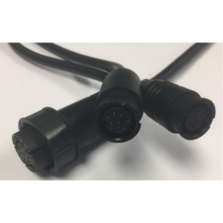 Y-Adapterkabel für Downvision- und Airmar-600-Watt-Geber (25-Pin auf 7-/9-Pin)