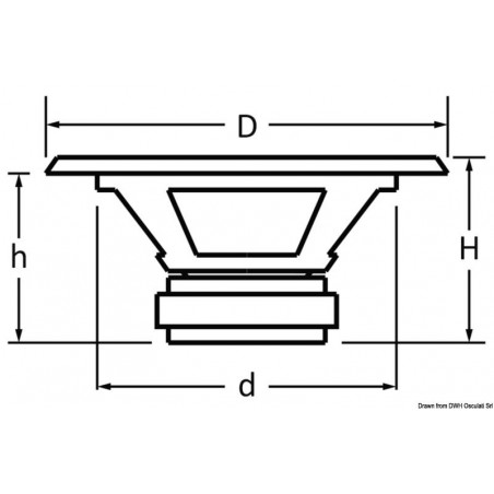 Wasserdichter Lautsprecher mit Woofer, schwarz - Osculati