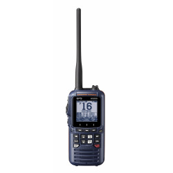 UKW Handfunkgerät HX890E wasserdicht, schwimmfähig, integriertes GPS von Standard Horizon - marineblau