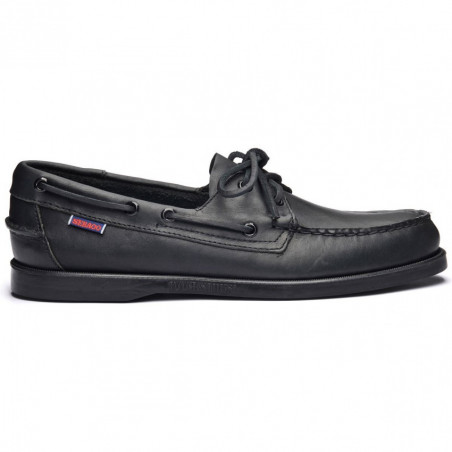 Docksides Portland Sebago schwarz Bootsschuhe Herren Leder