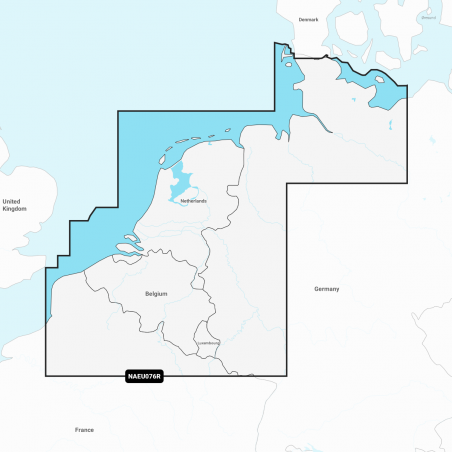 Navionics+ Regular Seekarte - Benelux und Westdeutschland NAEU076R