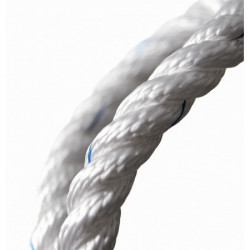 GeoTwist Polyester-3-Strang-Seil - Weiß - GLEISTEIN
