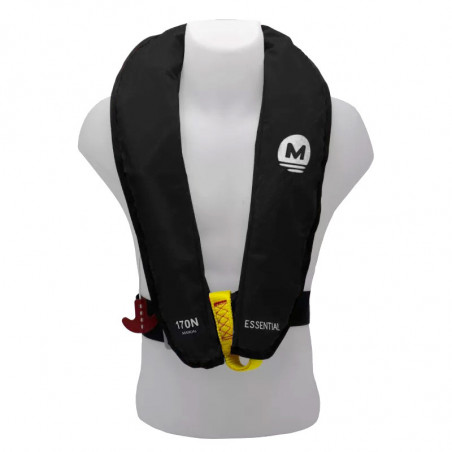 Manuelle aufblasbare Rettungsweste ohne D-Ring 170 N - schwarz - Orangemarine