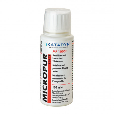 Süßwasser-Desinfektionsmittel Micropur Forte Flasche - KATADYN