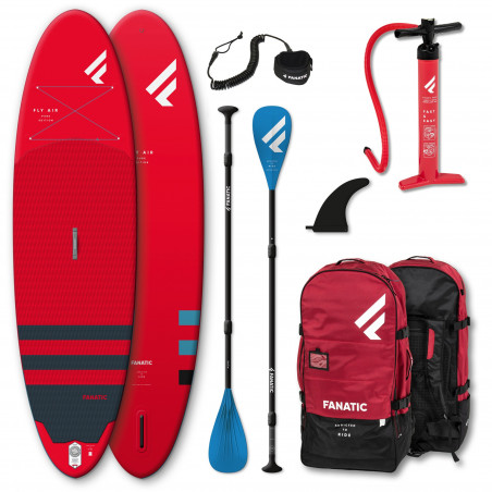 FANATIC FLY AIR 10.8 PURE RED AUFBLASBARES PADDELBOARD