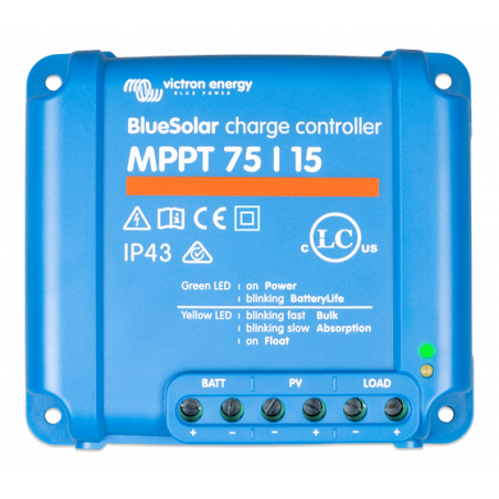 Régulateur de charge MPTT BlueSolar 75/15 - VICTRON