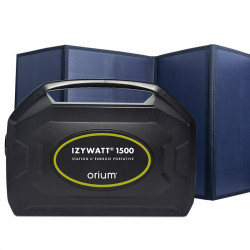 IZYWATT 1500 Tragbares Kraftwerk + faltbares 120-W-Solarmodul - ORIUM