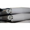 Bimini alu brossé 3 arceaux - Blanc - ORANGEMARINE - Largeur 185 cm - Hauteur 140 cm - Longueur 180 cm