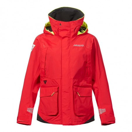 Segeljacke Frau BR1 Channel Rot - Musto