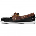 Chaussure bateau docksides portland lea waxy marron/noir - sebago