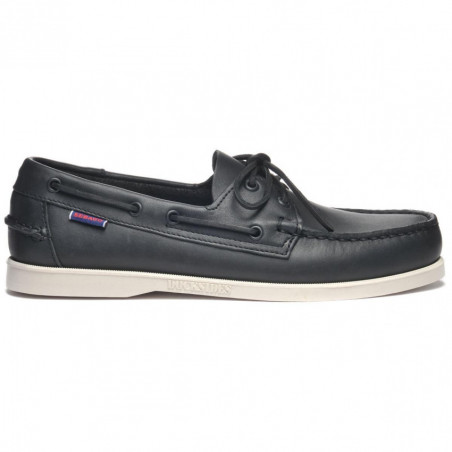 Portland Docksides schwarz weiße Sohle - sebago