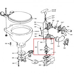 Kompletter Kolben für manuelles und Bajonett-WC