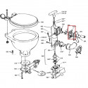 Einlass-Ventil für Pumpen von manuellen WCs oder Bajonnet-WCs
