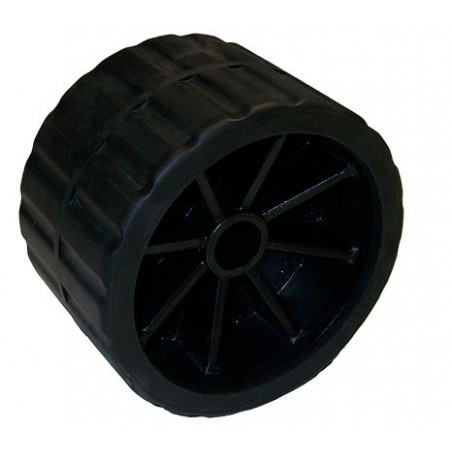 Seitliches Rad aus schwarzem PVC 120x75 mm