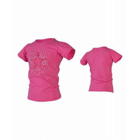 Tee shirt rashguard fille rose