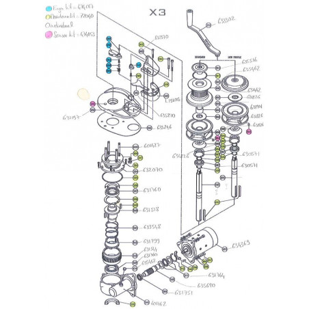 X3 - Ersatzteile für Ankerwinde LOFRANS'